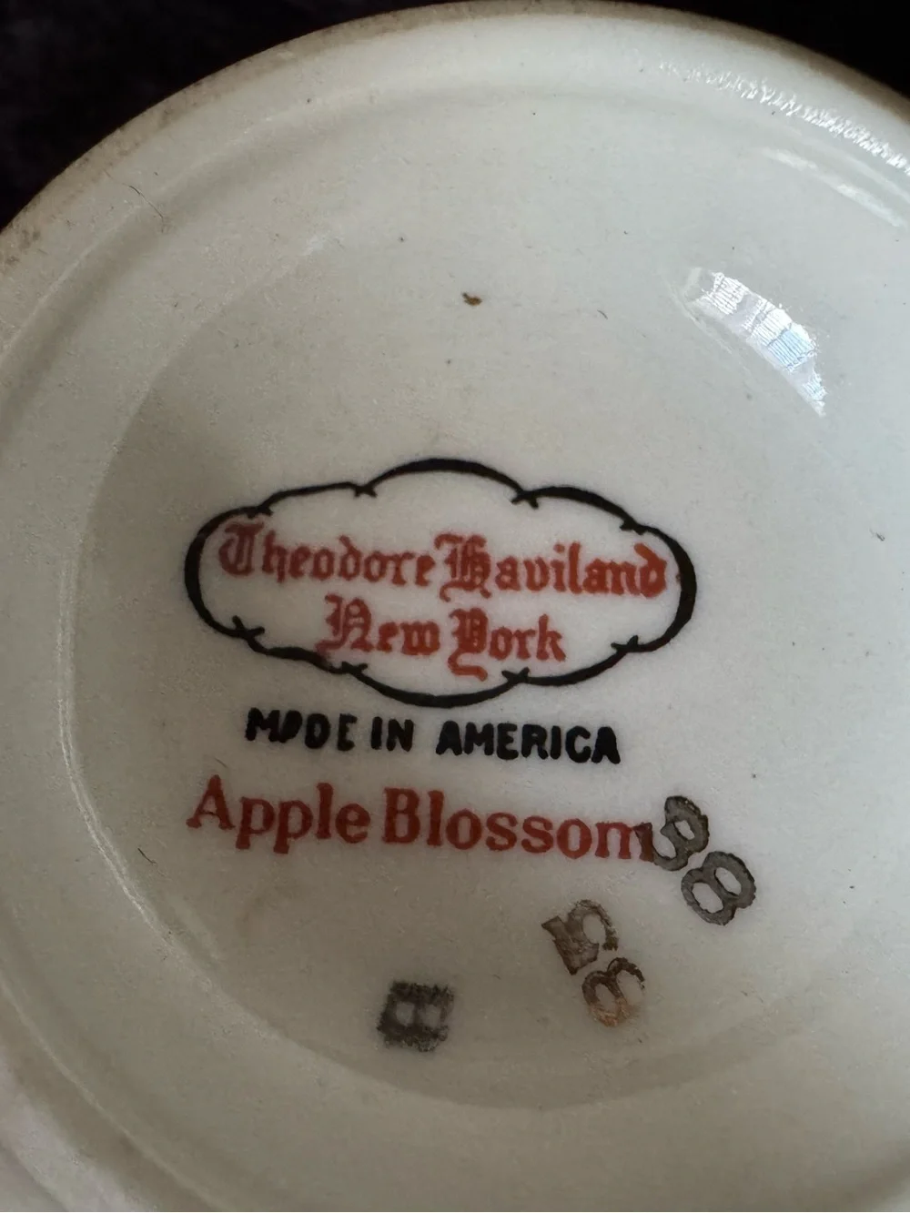 Theodore Haviland New York Apple Blossom 4 Cups & Saucers